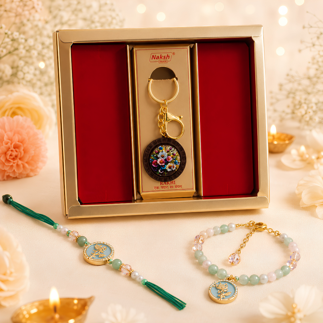 Designer Rakhi & Elegant Gift Box