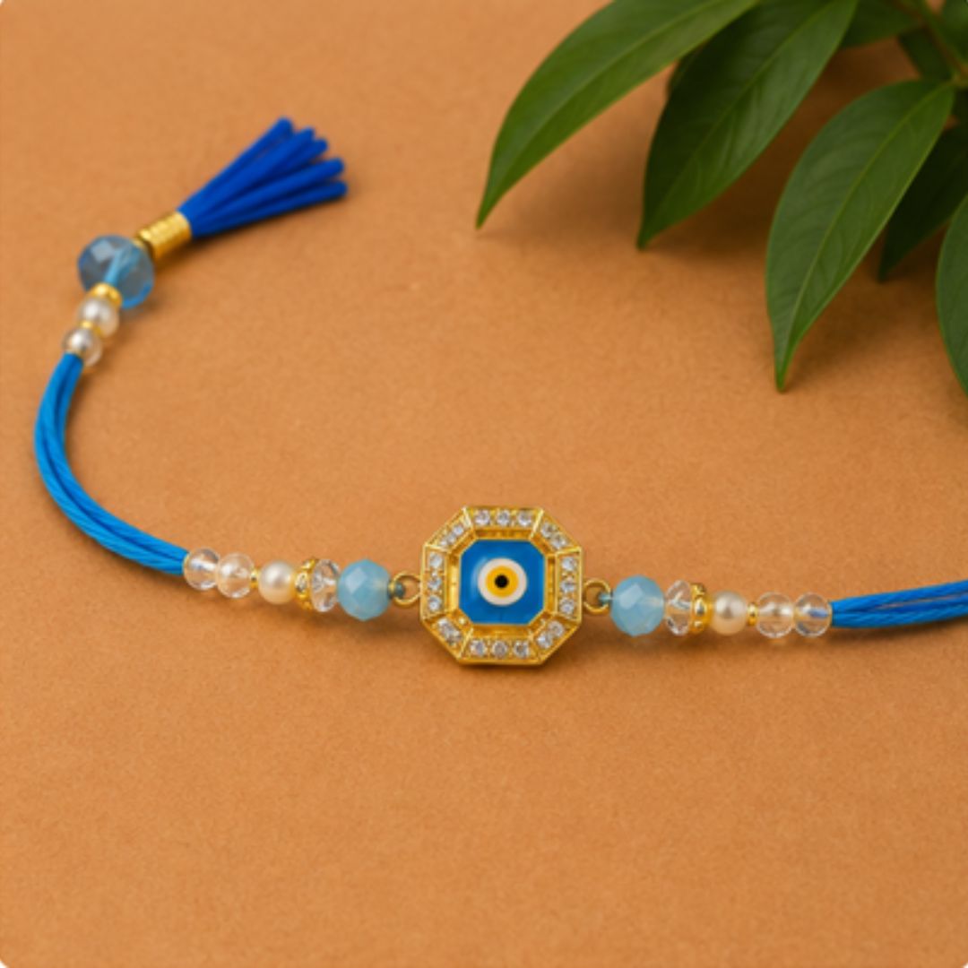 Evil Eye Beaded Rakhi