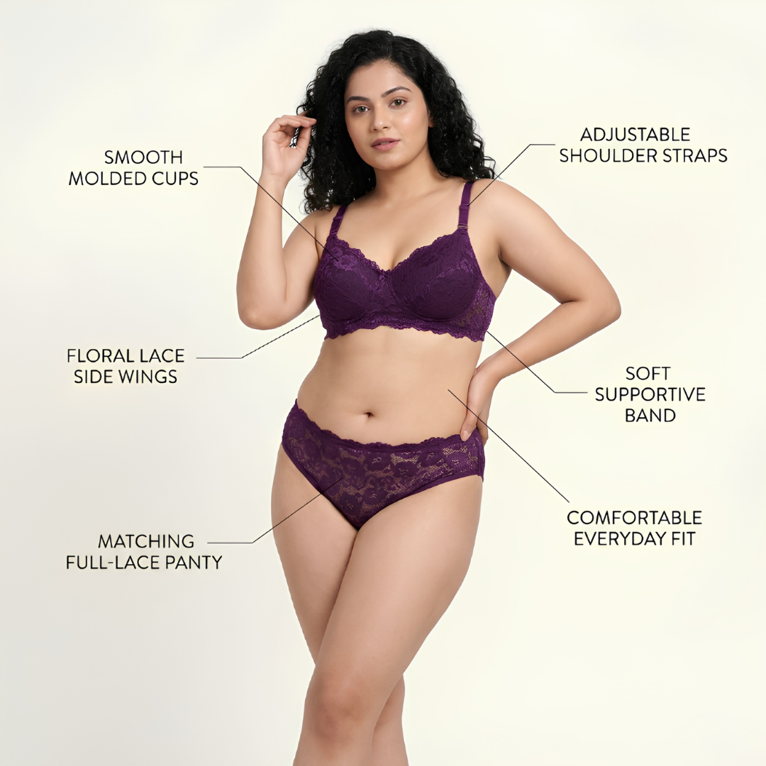 Women’s Padded Bra & Panty Set