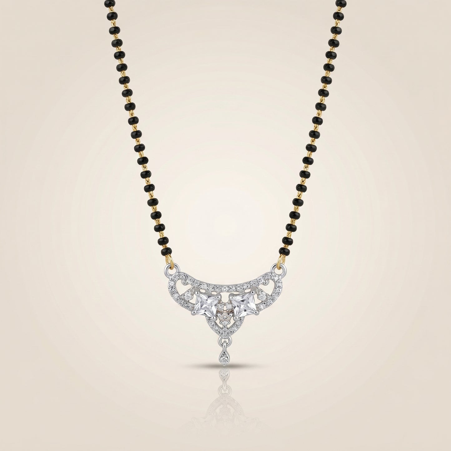 Anaya Heart Diamond Mangalsutra