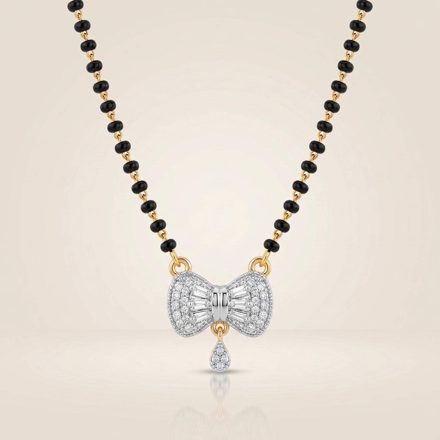 Diamond Bow Grace Mangalsutra