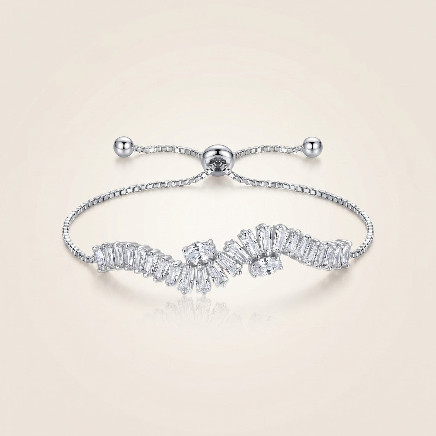 Dimaond Flow Bracelet (Silver)