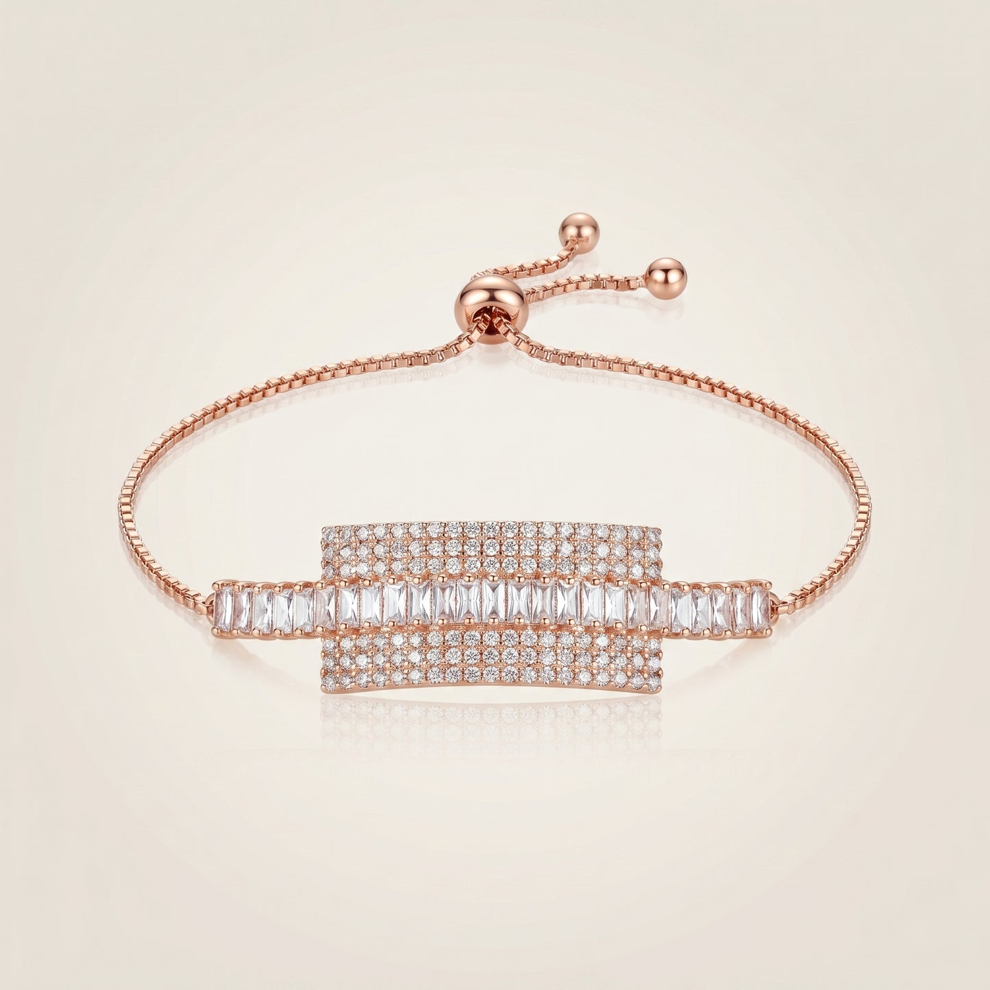 Prism Bar Bracelet (Rose Gold)
