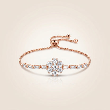 Round Flower Bracelet (Rose Gold)