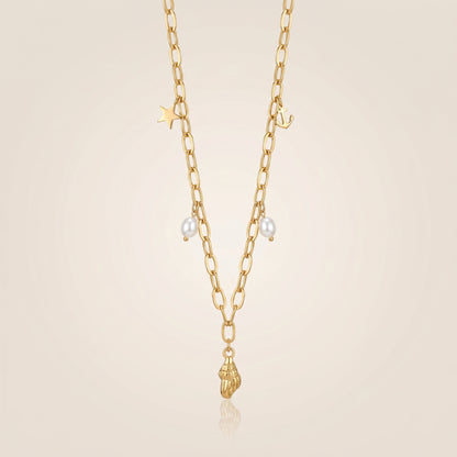 Star Anchor Shell Pendant