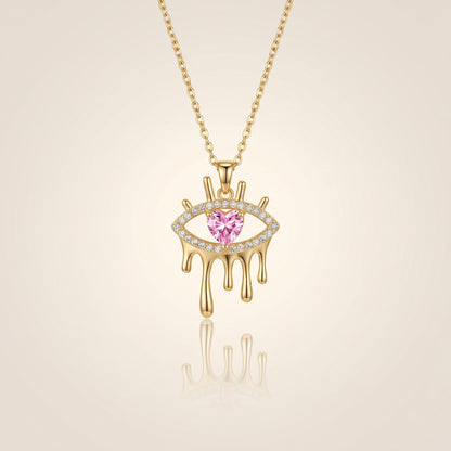 Evil Eye Heart Pendant