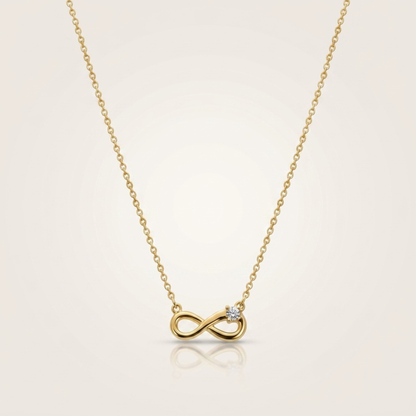 Infinity Pendant Necklace ( 18K Gold Plated )