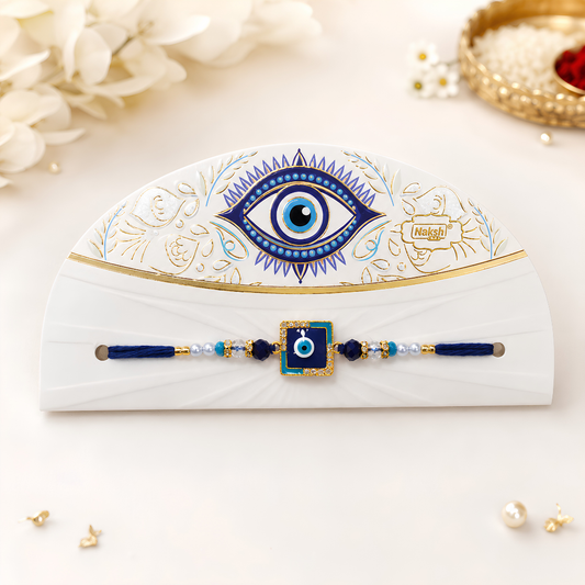 Premium Blue Evil Eye Rakhi