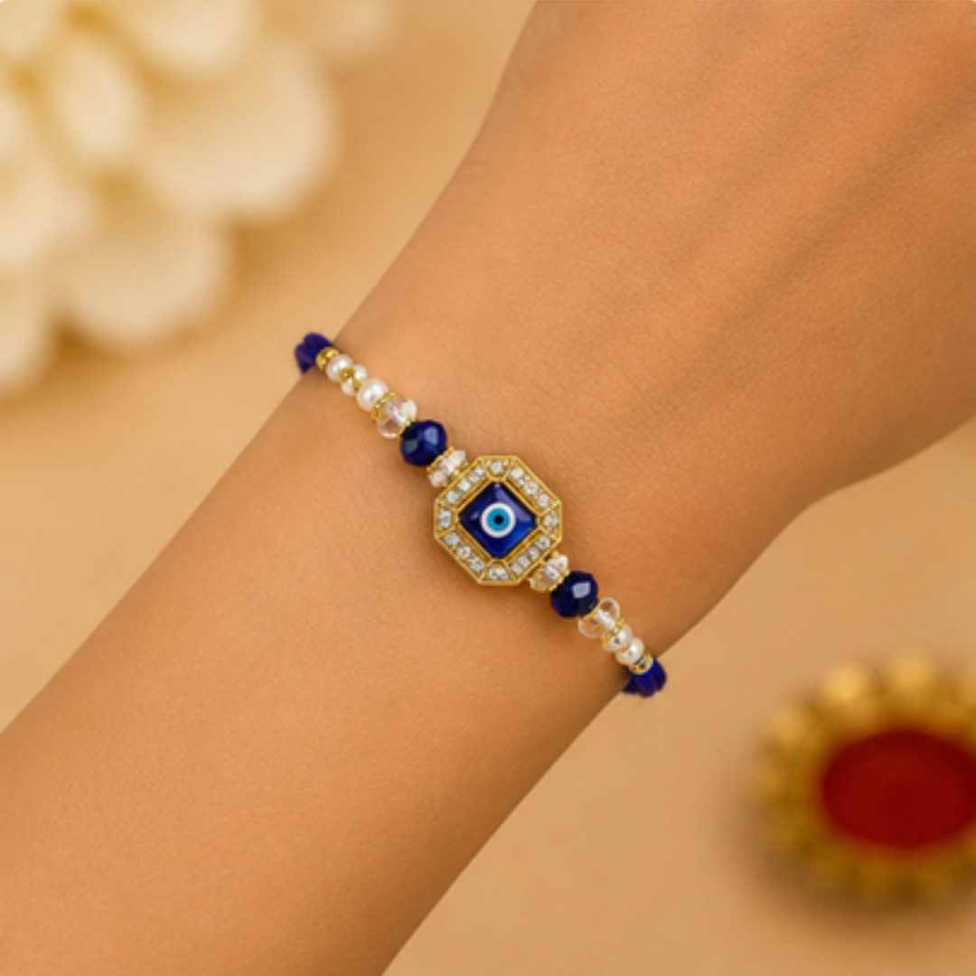 Evil Eye Beaded Rakhi