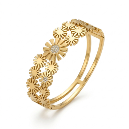 Dual Shine Open Bracelet