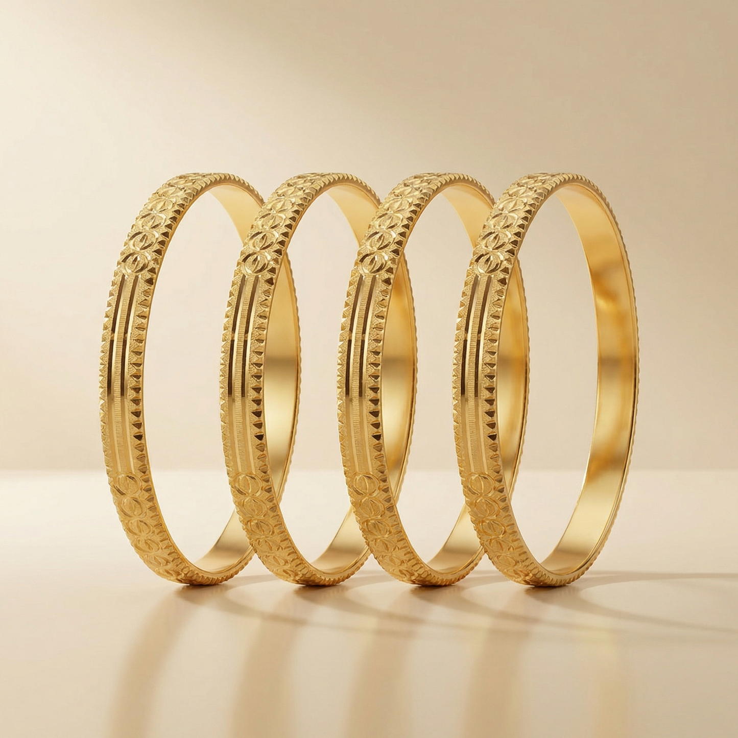 Modern Glow Bangles ( pack of 4)