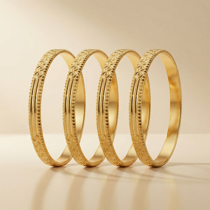 Modern Glow Bangles ( pack of 4)