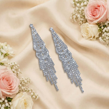 Crystal Cascade Chandelier Earrings