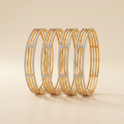 Mirage Glow Bangles ( pack of 4)