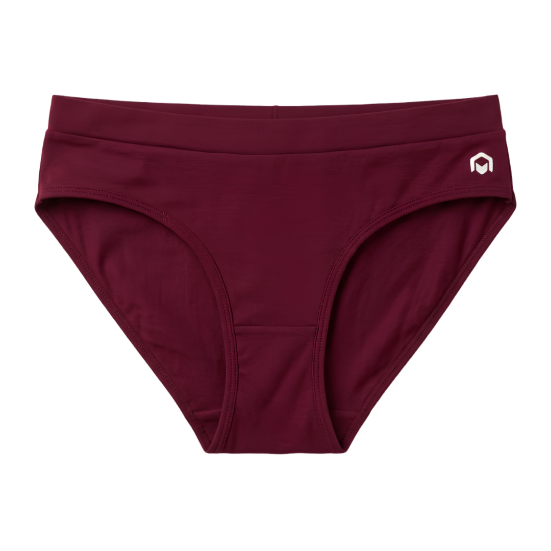 Women’s Solid Brief Panty – (RED)