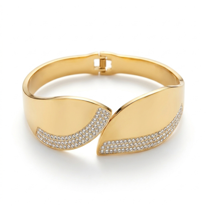 Golden Whisper Cuff Bracelet