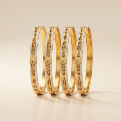 Stellar Shine Bangles ( pack of 4)