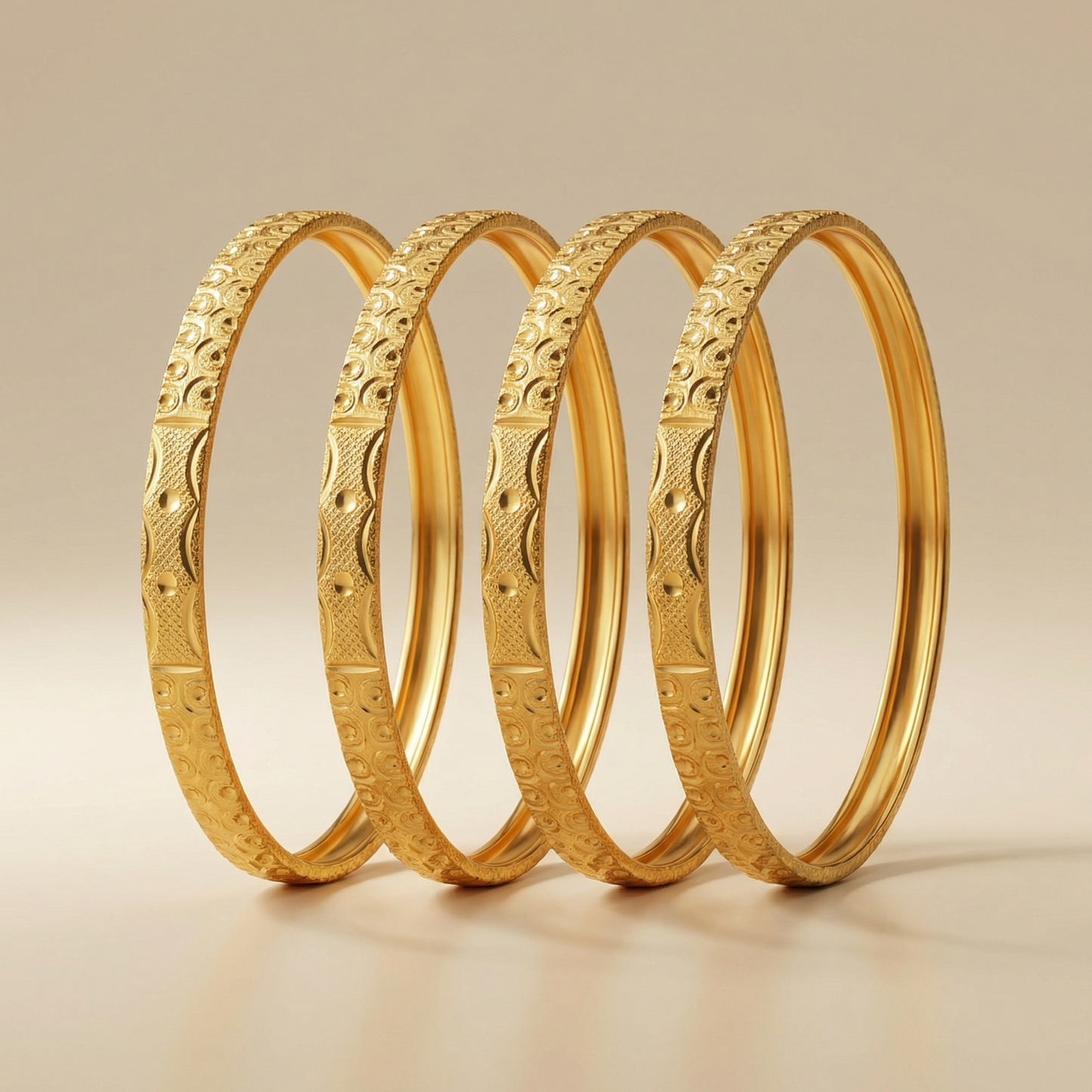 Sleek Glow Bangles ( Set of 4 )