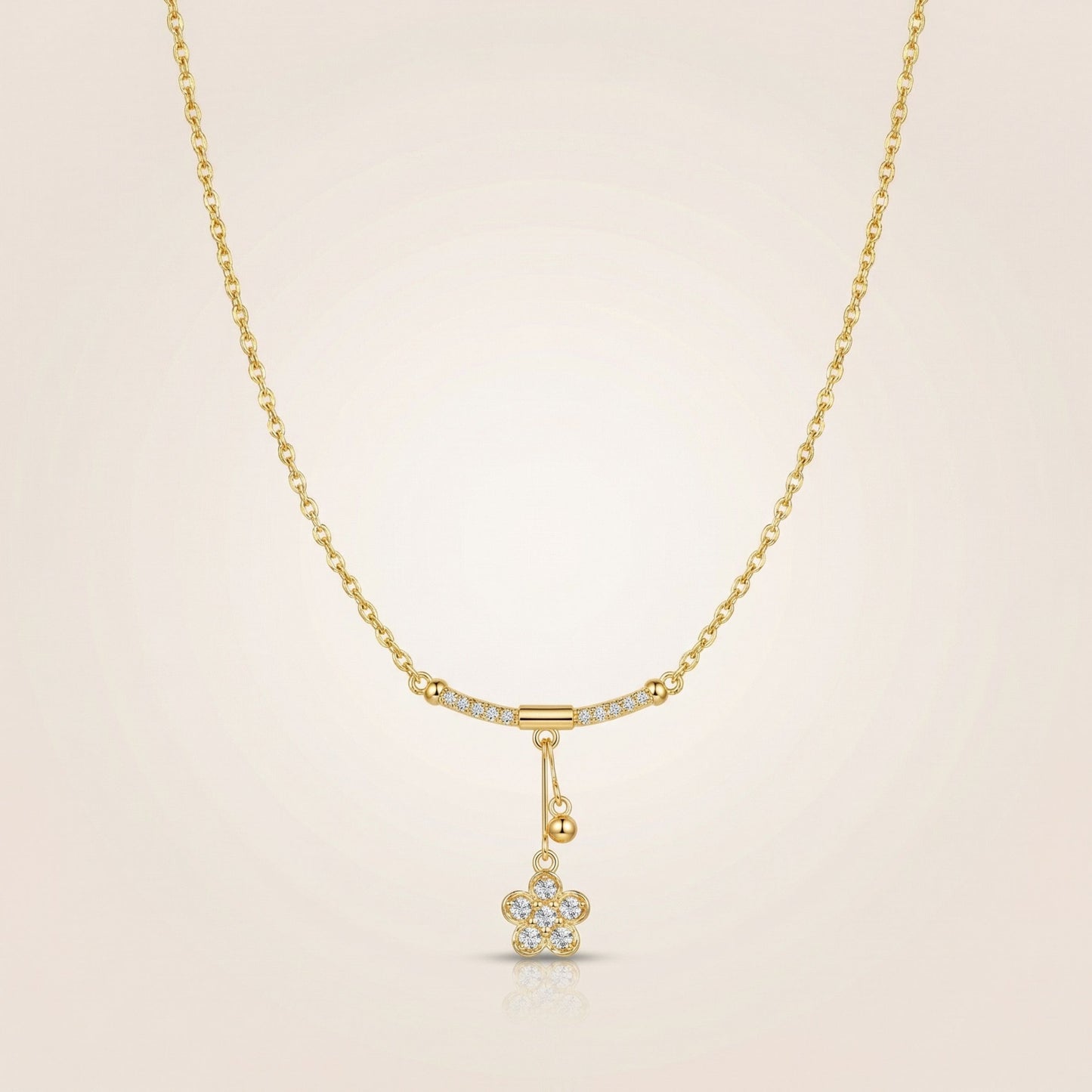 Golden Flower Pendant