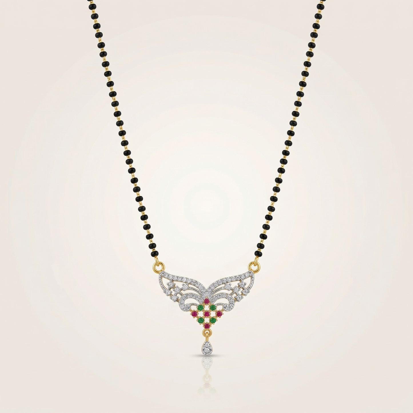 Ruby Floral Mangalsutra