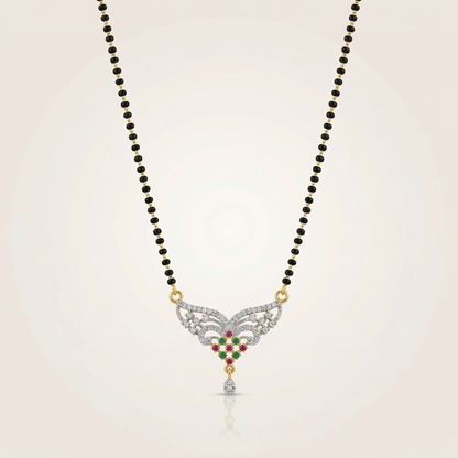 Ruby Floral Mangalsutra