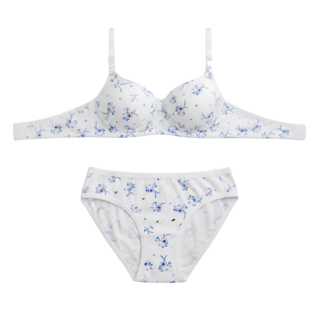 Women’s Printed Padded Bra & Panty Set