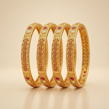 Halo Drift Bangles ( pack of 4)