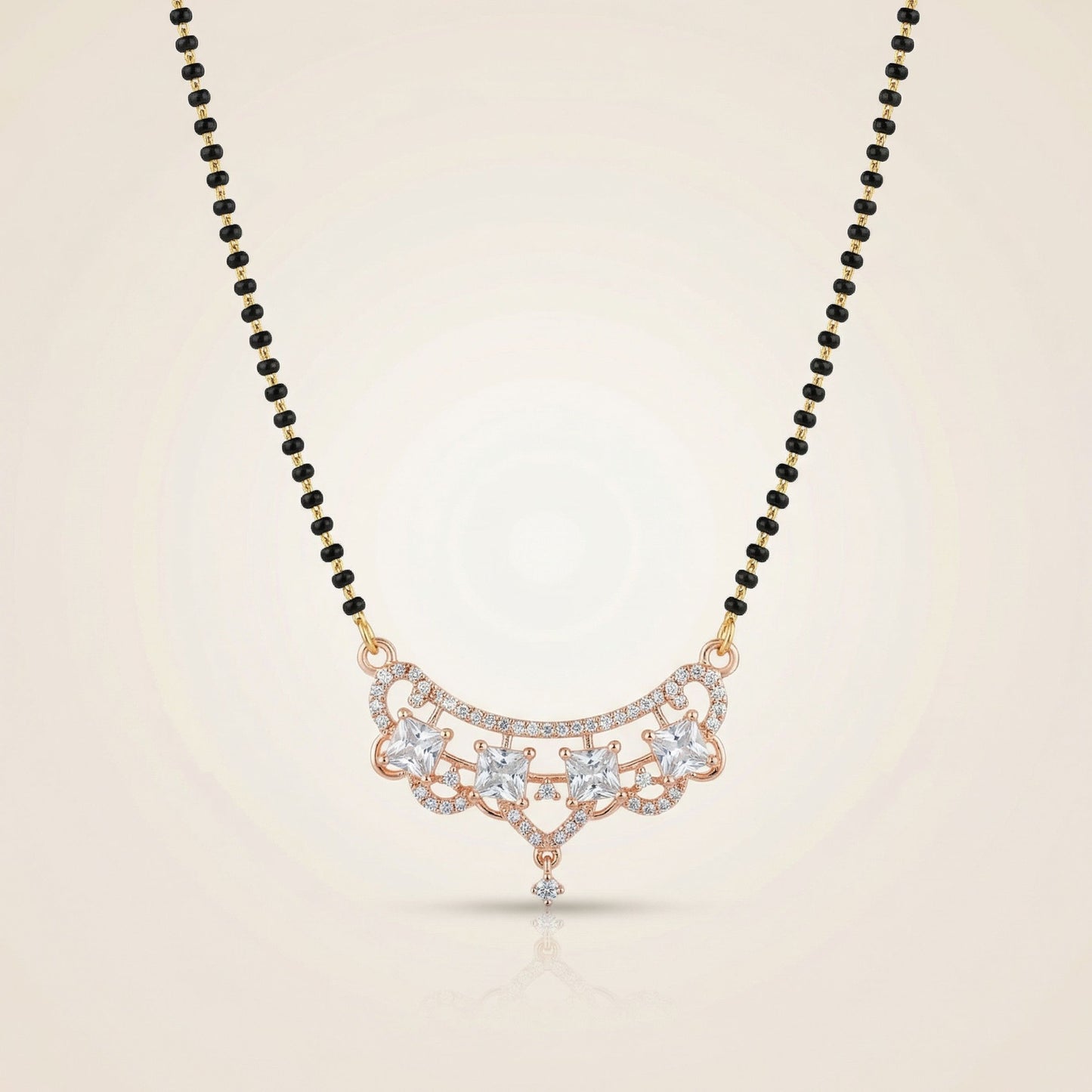 Crystal Charm Mangalsutra