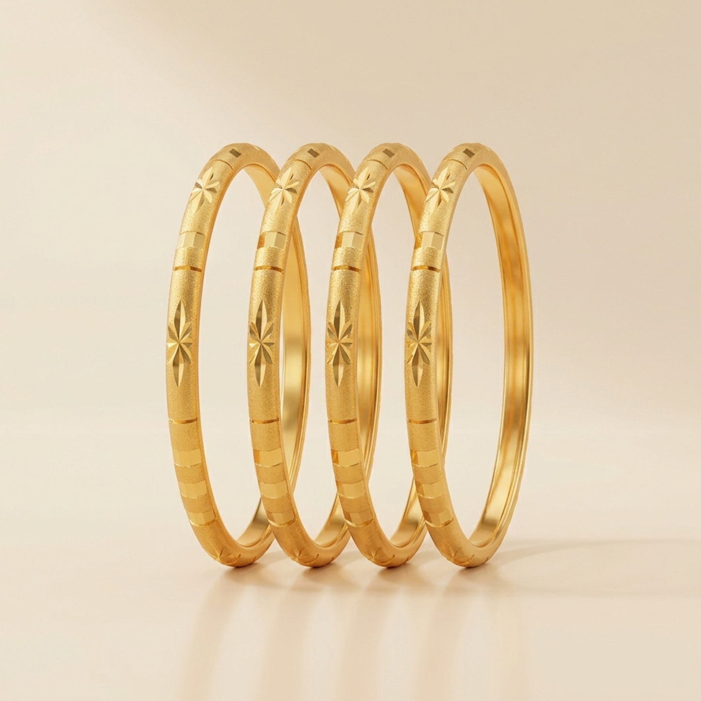 Opal Shine bangles (Set Of 4)