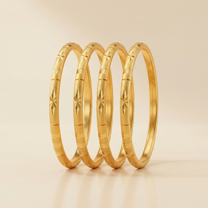Opal Shine bangles (Set Of 4)