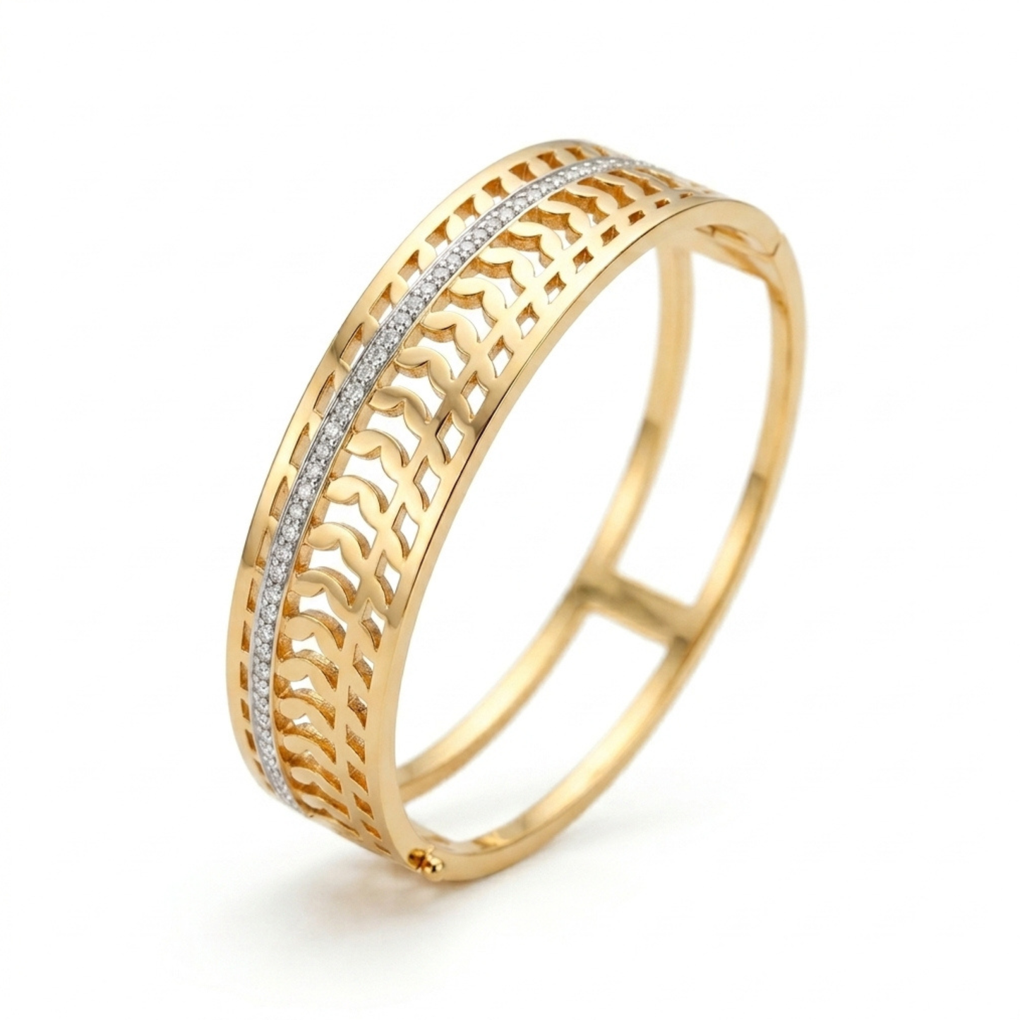 Golden Weave Spark Bracelet