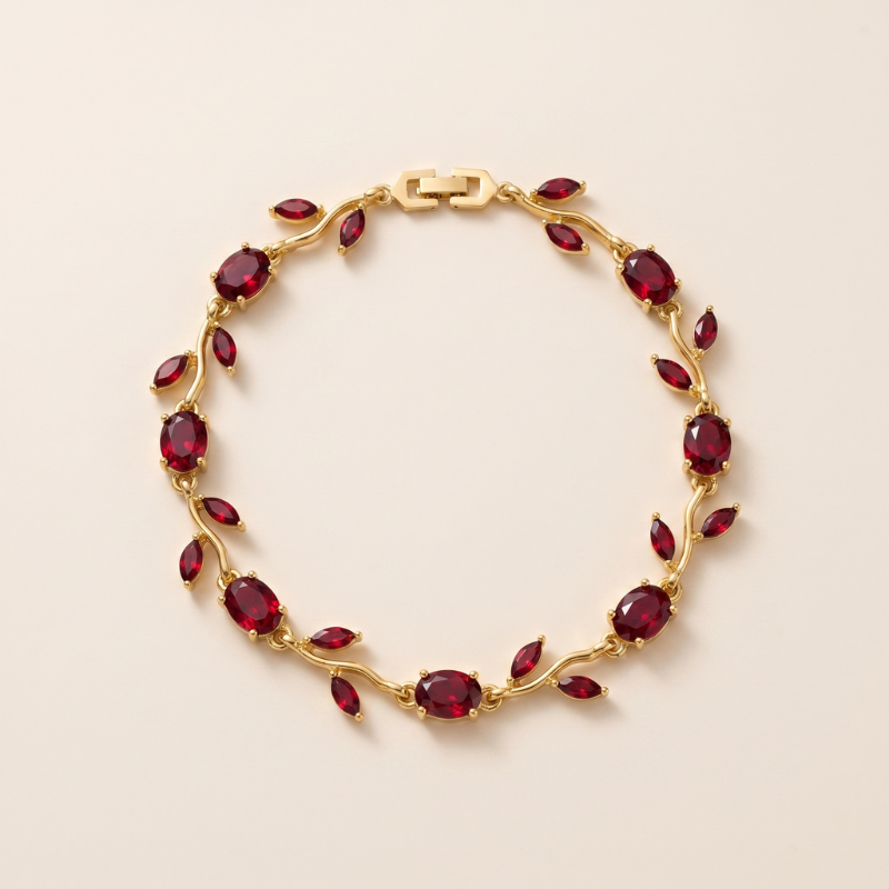 Red Tulip  Bracelet