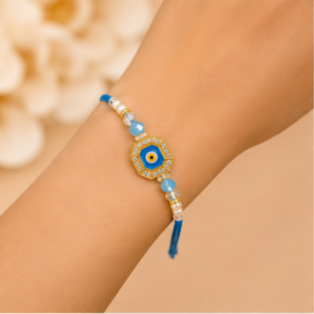Evil Eye Beaded Rakhi