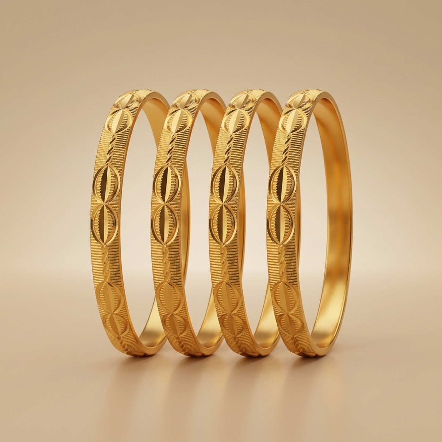 Silk Shine Bangles( pack of 4)