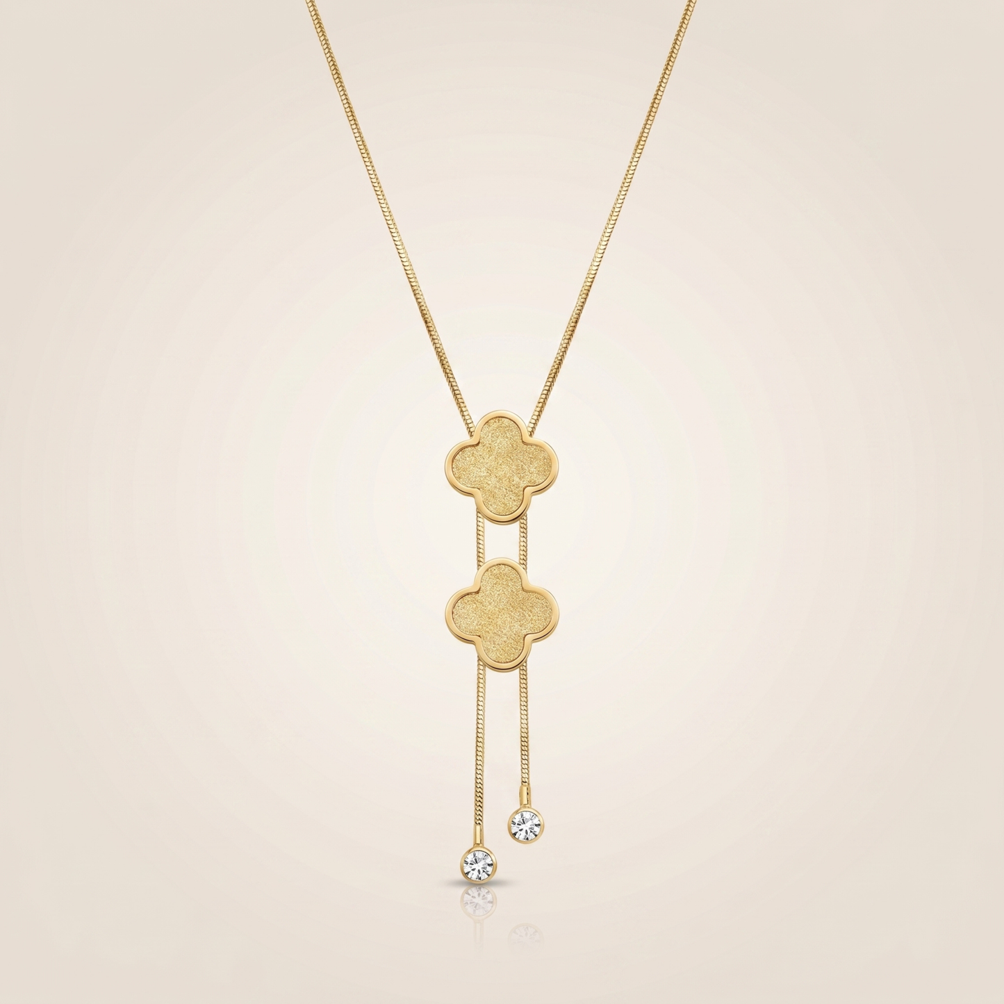 Twin Blossom Drop Pendant