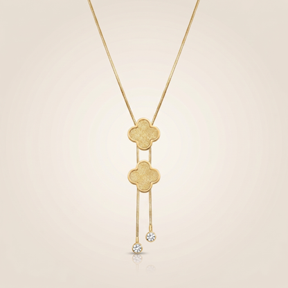 Twin Blossom Drop Pendant