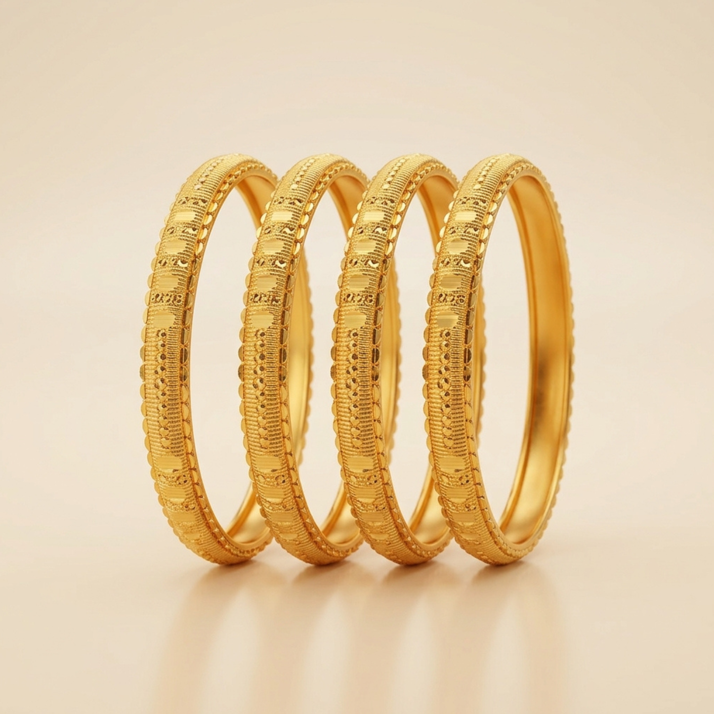 Elegant Twist Bangles ( pack of 4)