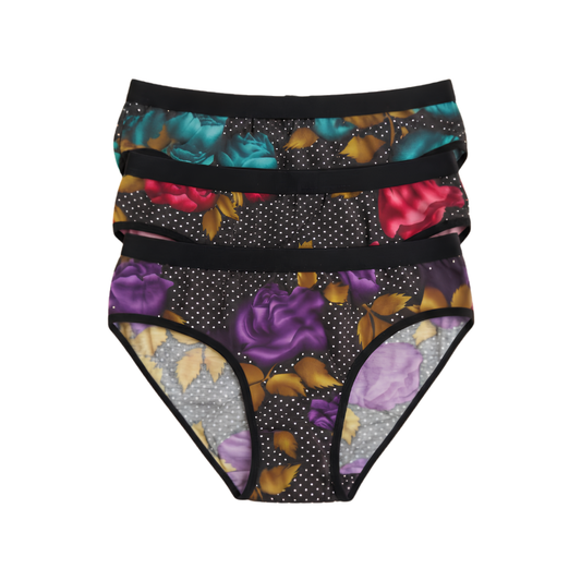 Women’s Printed Briefs – Pack of 3