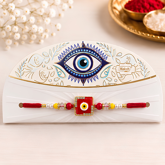 Premium Blue Evil Eye Rakhi