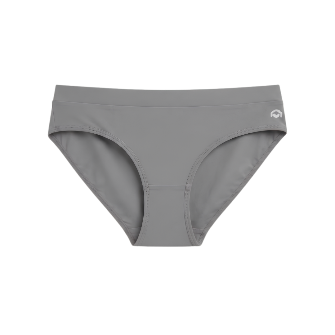 Women’s Solid Brief Panty – (GREY)