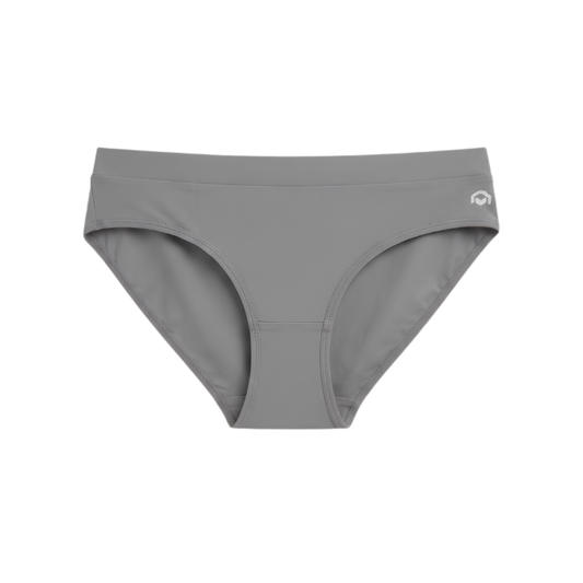 Women’s Solid Brief Panty – (GREY)