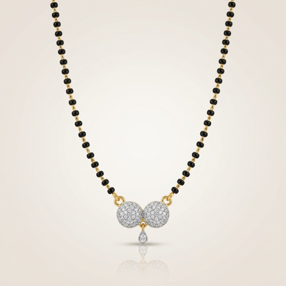Double Circle Diamond mangalsutra