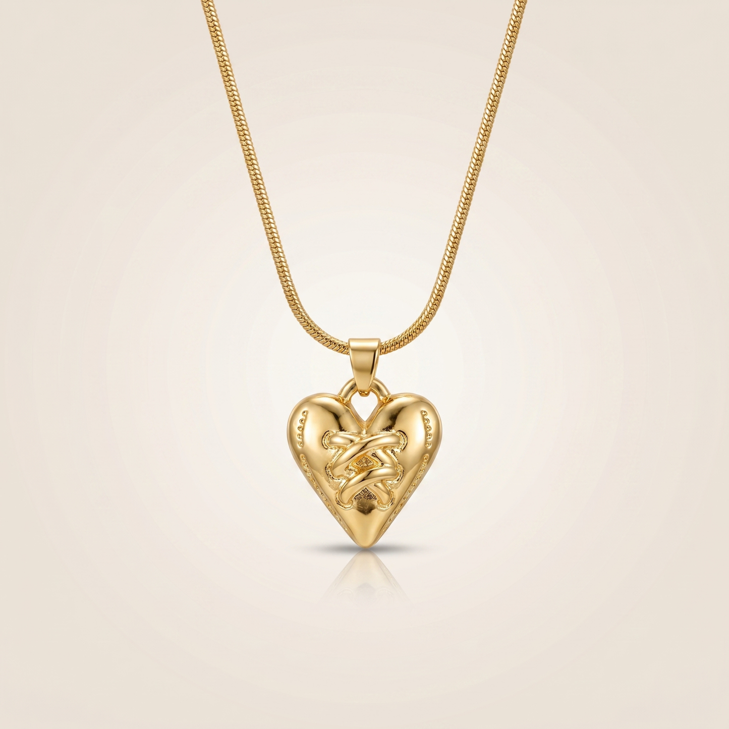 Velvet Tie Heart Pendant