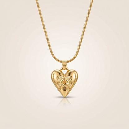 Velvet Tie Heart Pendant