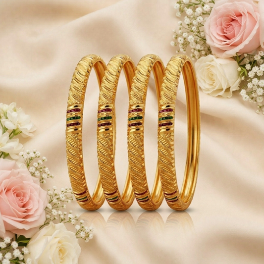 Sleek Aura Bangles( pack of 4)