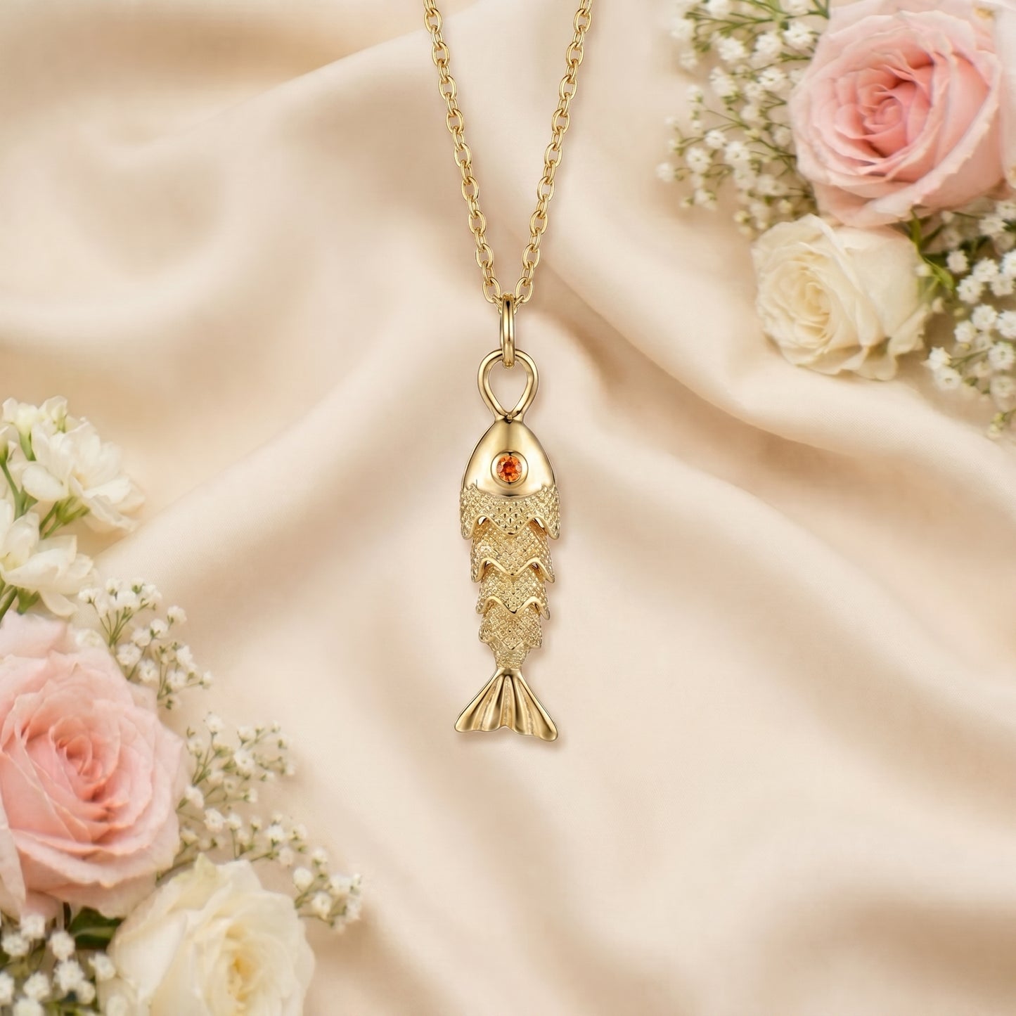 Lucky Fish Charm Pendant