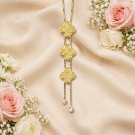 Trio Blossom Drop Pendant