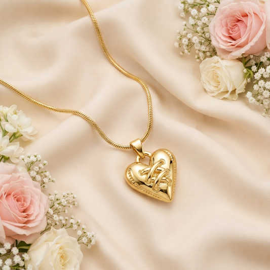 Velvet Tie Heart Pendant