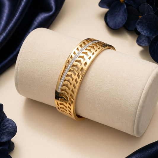Golden Weave Spark Bracelet