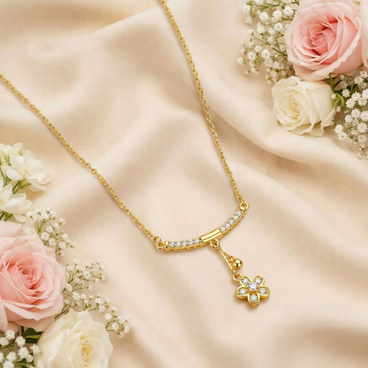 Golden Flower Pendant